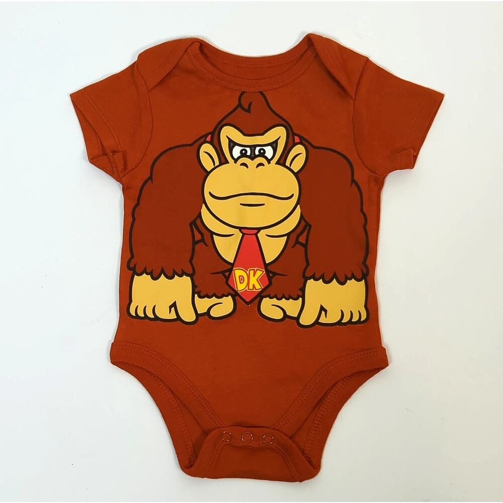 Nintendo Super Mario Donkey Kong Baby Bodysuit 0-3M
